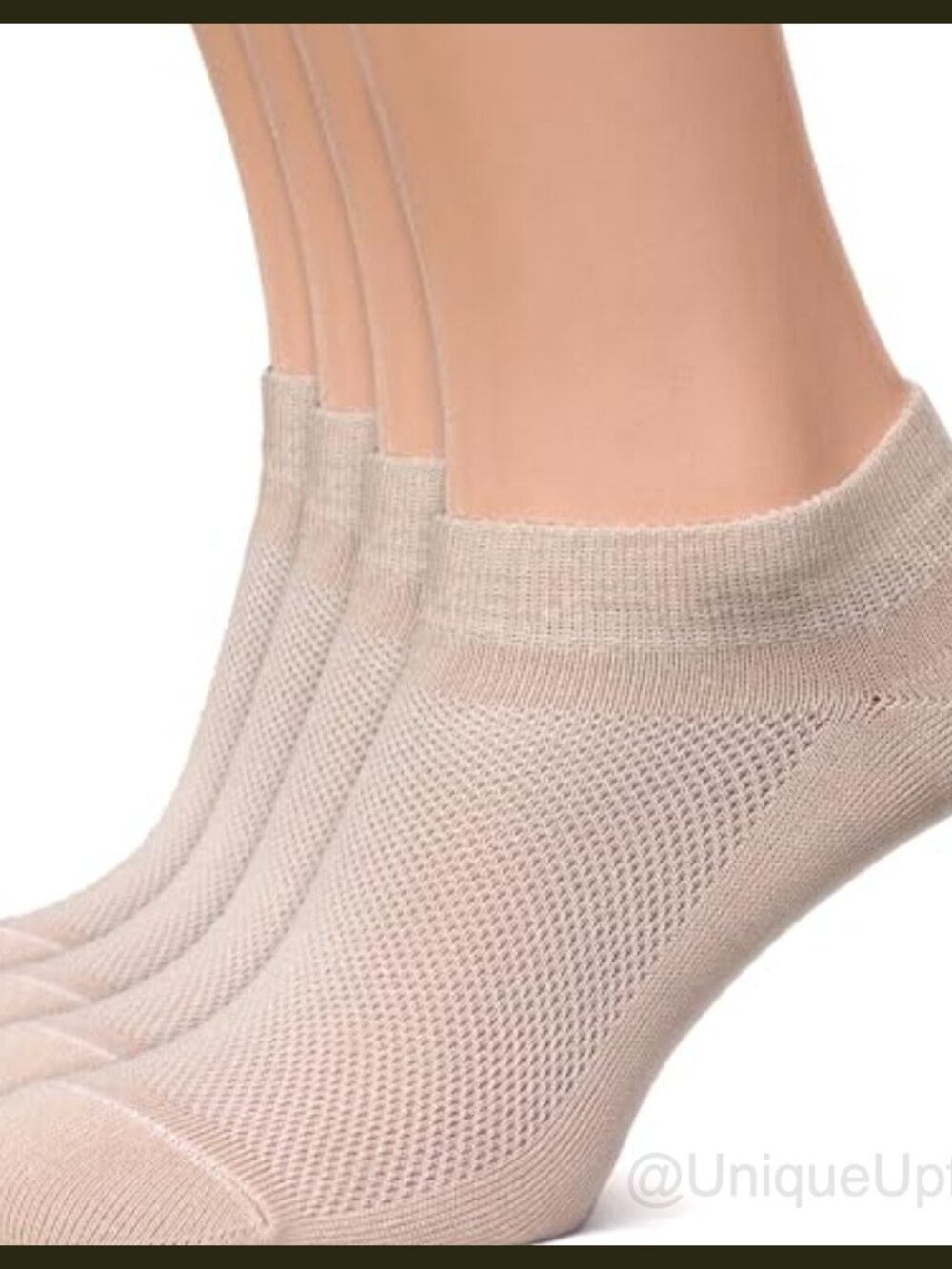 Ultra Thin Cotton Ankle Socks No Show Low Cut Athletic Running 4 Pairs